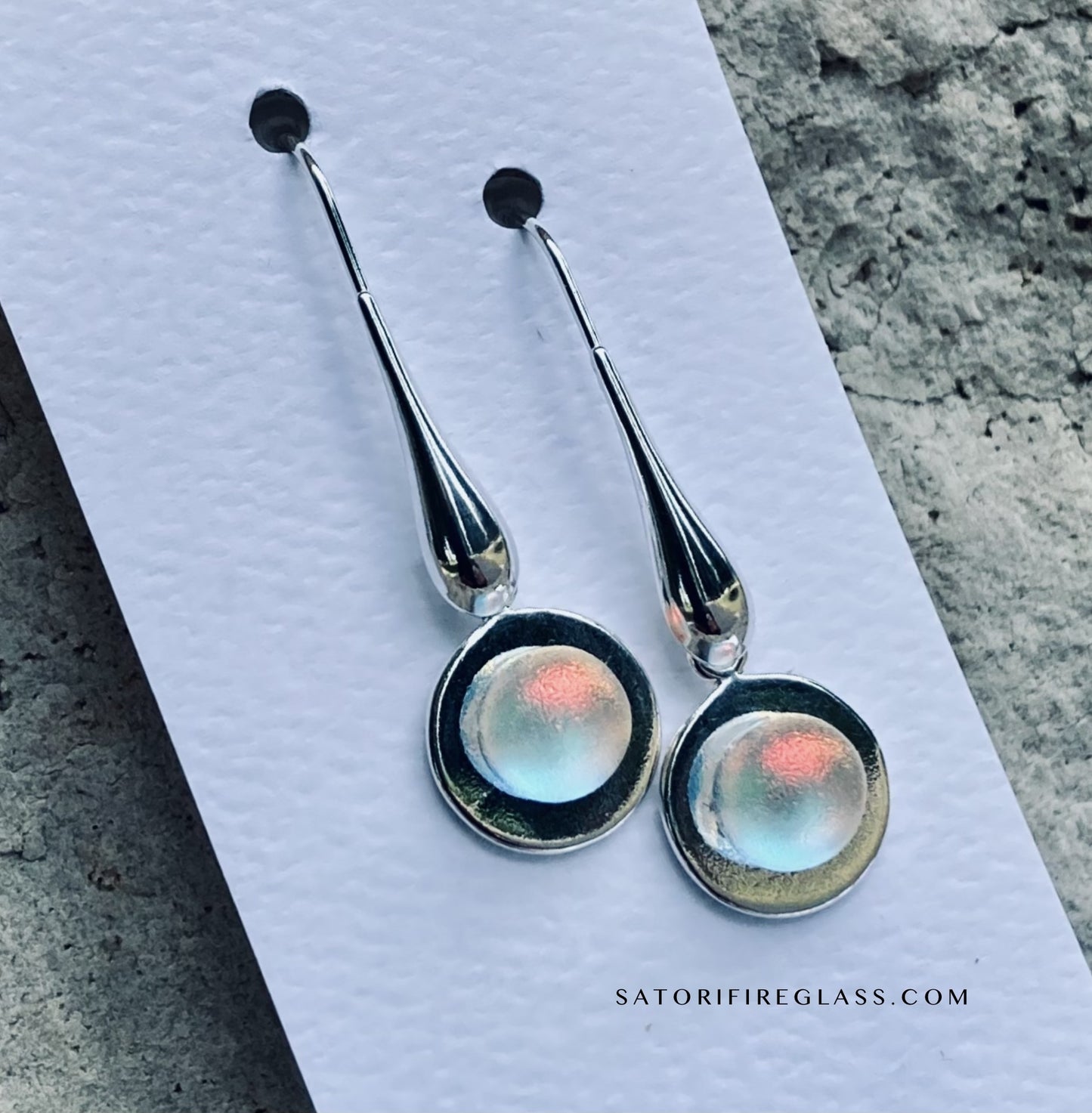 Satori Fire Light Disc Earrings