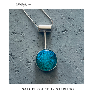 Satori Round in Sterling Necklace