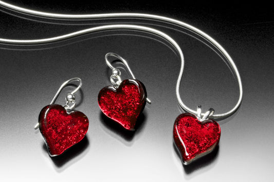 Satori Small Heart & Earrings Set