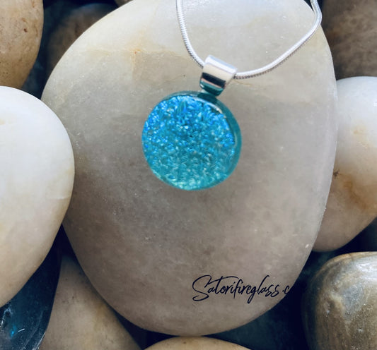 Satori Aquamarine Circle Necklace