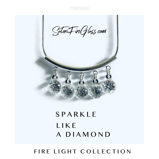 Satori 5 Fire Lights on Sterling Bar or Sterling Rings