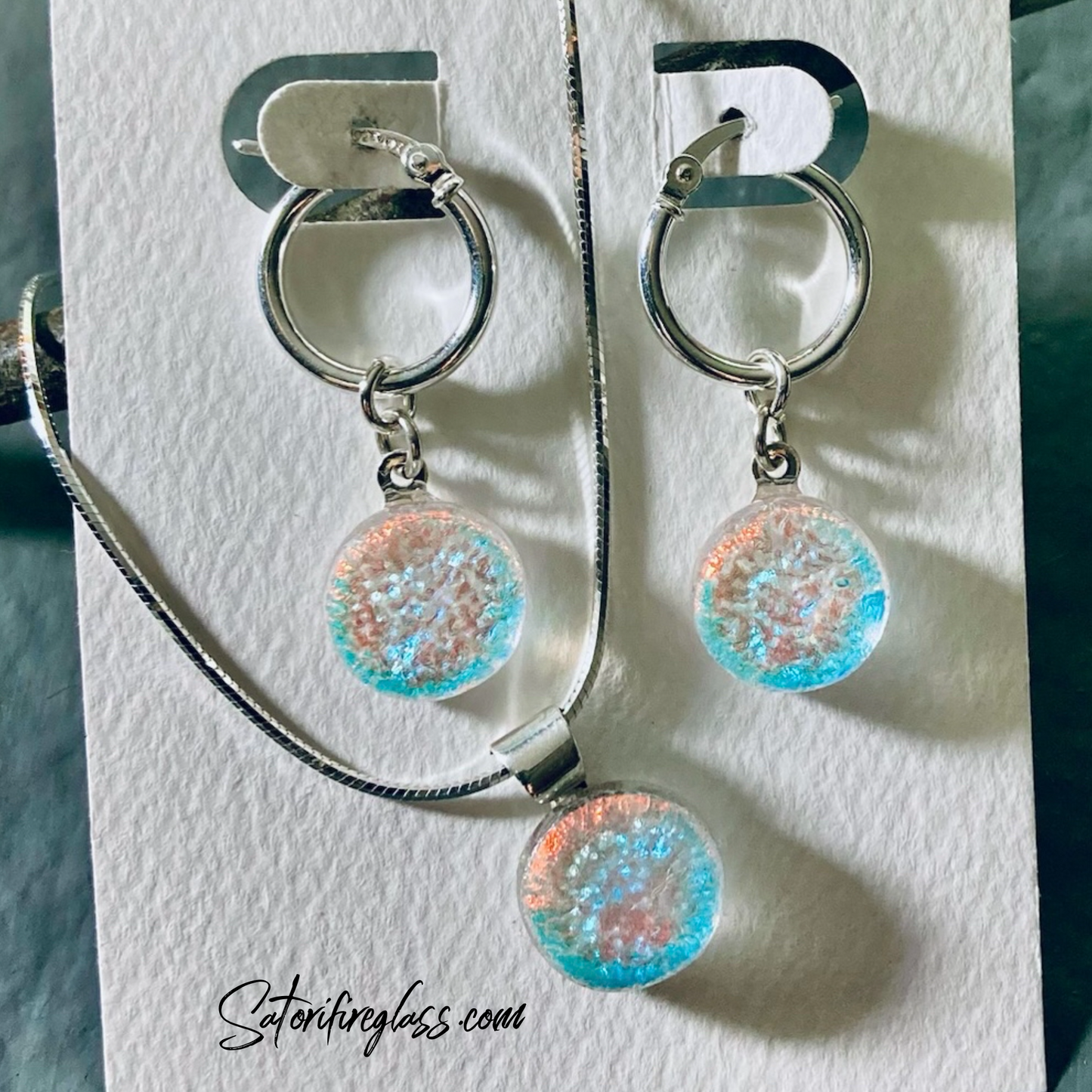 Satori Spark & Sterling Hoops Set