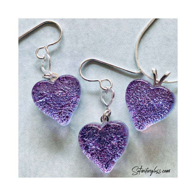 Satori Small Heart & Earrings Set