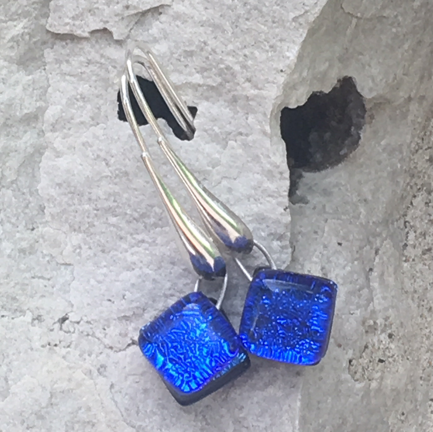 Satori Long Drop Earrings on Sterling Silver
