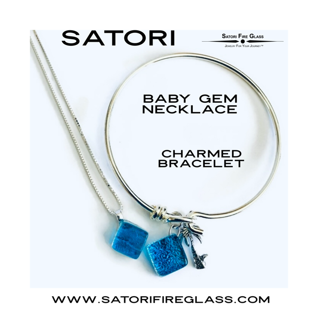 Baby Gem Necklace & Charmed Bracelet