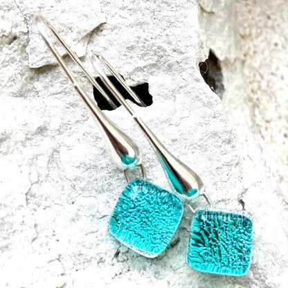 Satori Long Drop Earrings on Sterling Silver
