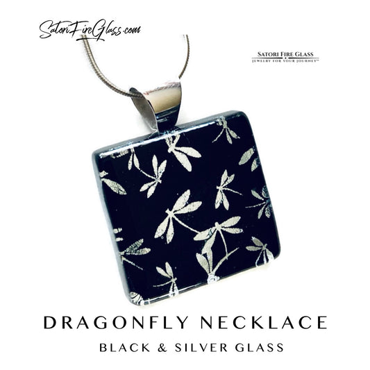Dragonfly Square Necklace