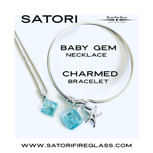 Baby Gem Necklace & Charmed Bracelet