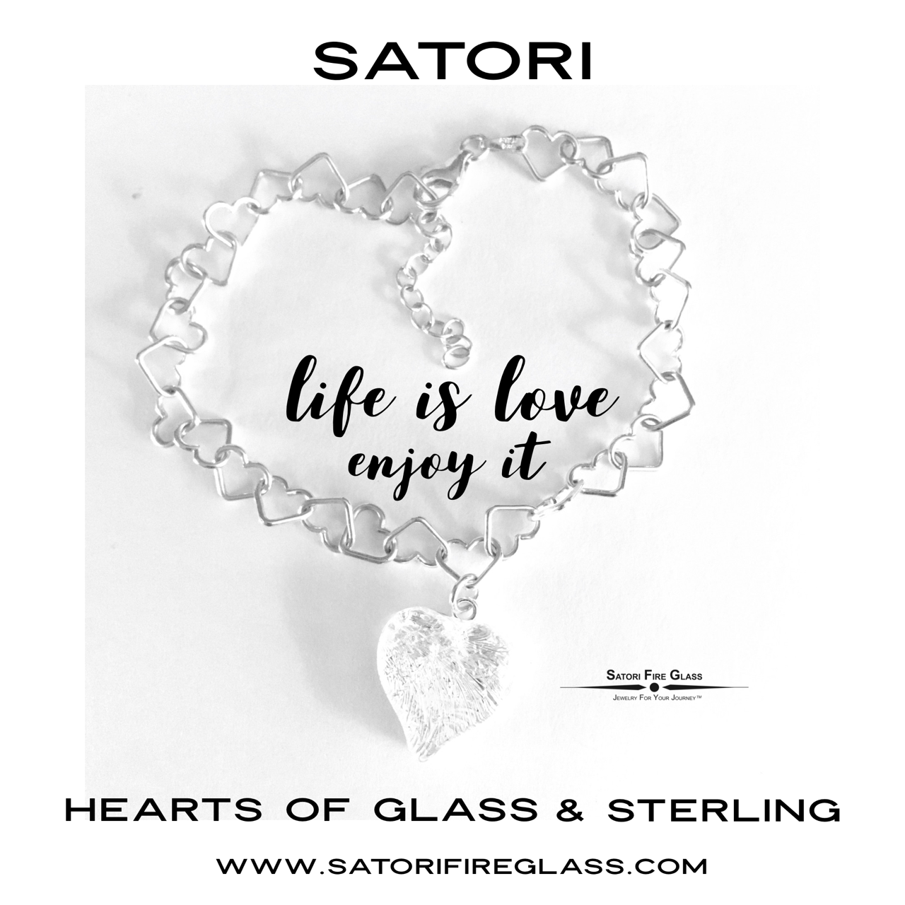 Satori Heart Sterling Bracelet