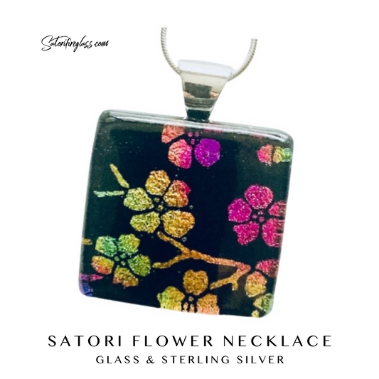 Satori Flowers Square Necklace